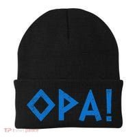 Opa Ancient Greek Pride Greek Flag Funny Greek Party Greece Beanie thumb 0