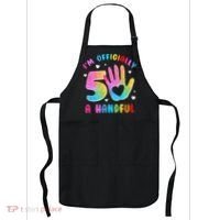 Officially A Handful 5 Im 5 Years Old 5th Birthday Apron thumb 0