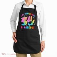 Officially A Handful 5 Im 5 Years Old 5th Birthday Apron thumb 2