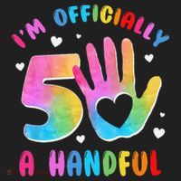 Officially A Handful 5 Im 5 Years Old 5th Birthday Beanie thumb 2