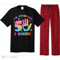 Officially A Handful 5 Im 5 Years Old 5th Birthday Pajama Set thumb 0