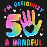 Officially A Handful 5 Im 5 Years Old 5th Birthday Women's Hoodie thumb 2