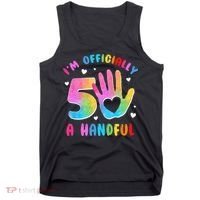 Officially A Handful 5 Im 5 Years Old 5th Birthday Tank Top thumb 0