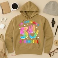Officially A Handful 5 Im 5 Years Old 5th Birthday Hoodie thumb 3