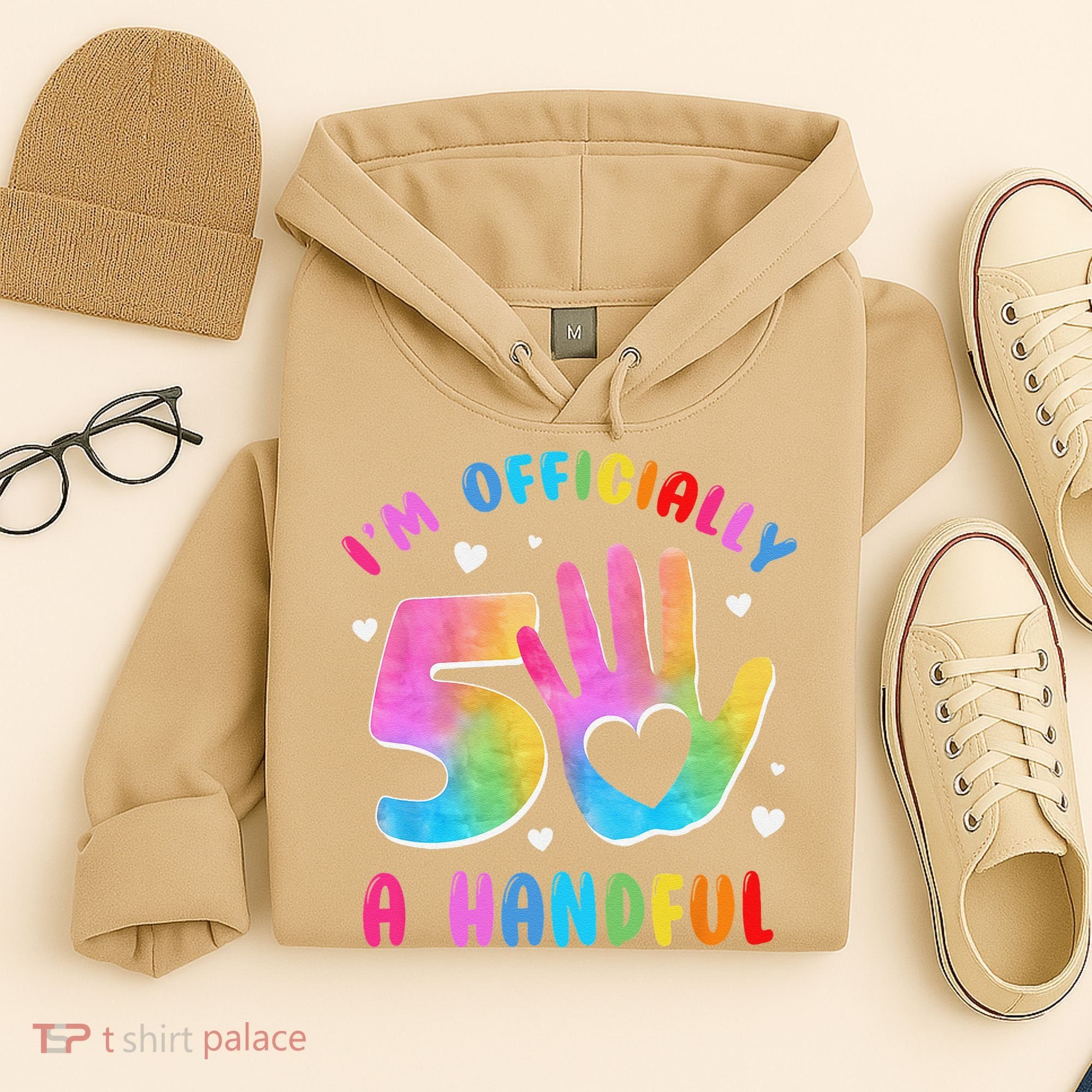 Officially A Handful 5 Im 5 Years Old 5th Birthday Hoodie