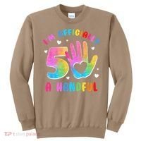 Officially A Handful 5 Im 5 Years Old 5th Birthday Sweatshirt thumb 0