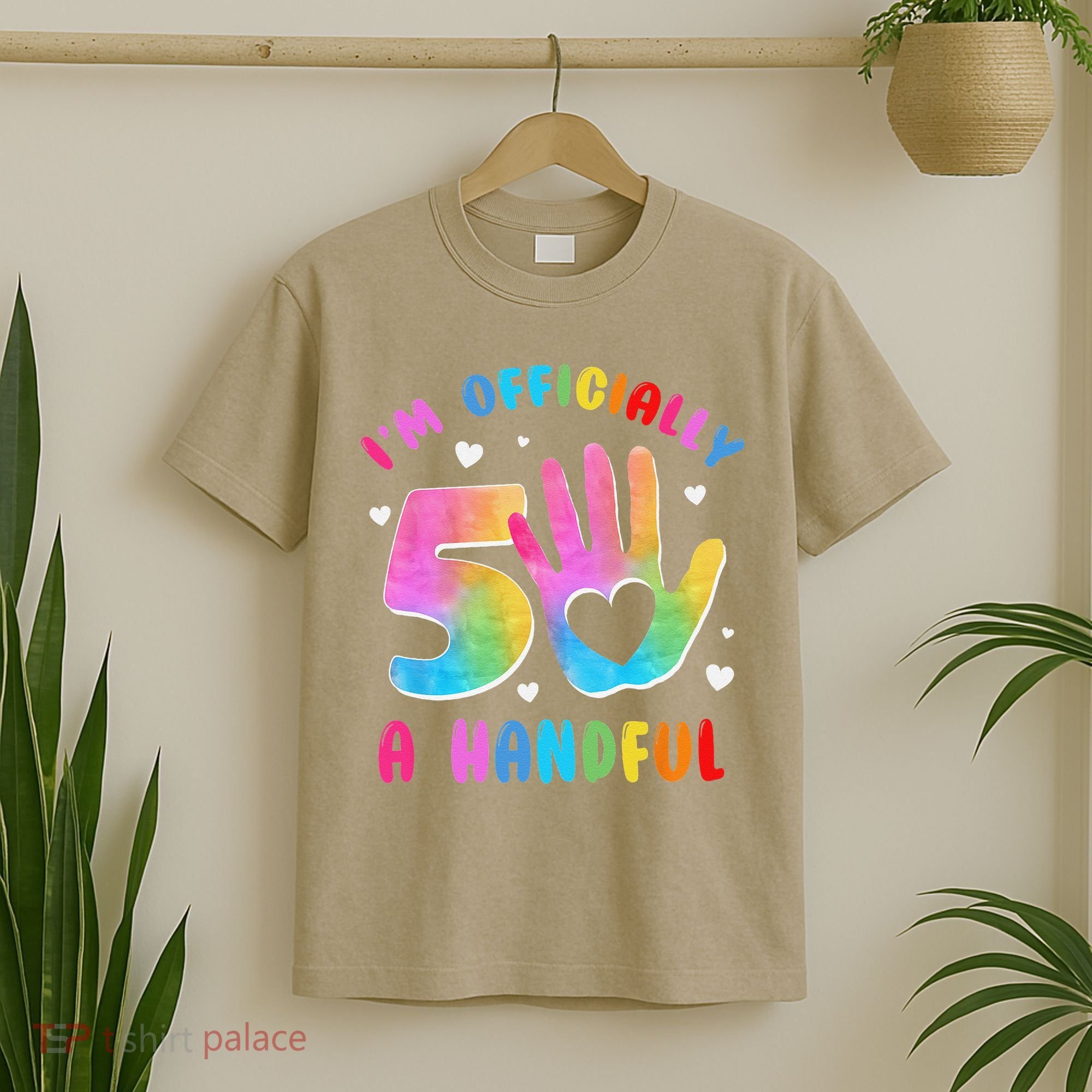 Officially A Handful 5 Im 5 Years Old 5th Birthday T-Shirt