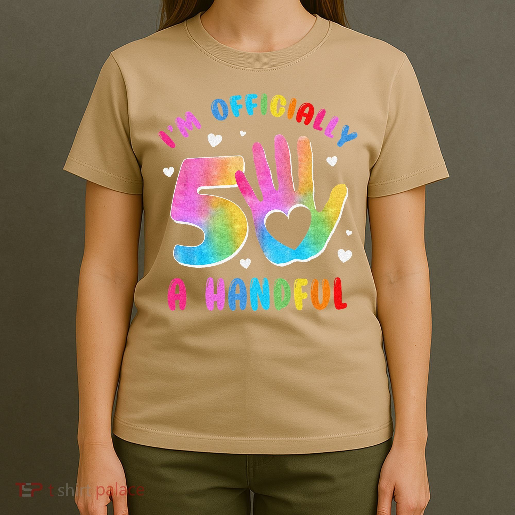 Officially A Handful 5 Im 5 Years Old 5th Birthday T-Shirt