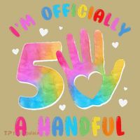 Officially A Handful 5 Im 5 Years Old 5th Birthday T-Shirt thumb 7