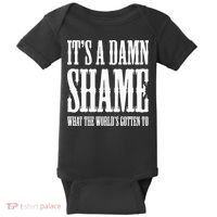 Oliver Anthony Its A Damn Shame What The Worlds Gotten To Baby Bodysuit thumb 0