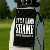 Oliver Anthony Its A Damn Shame What The Worlds Gotten To Golf Towel thumb 2