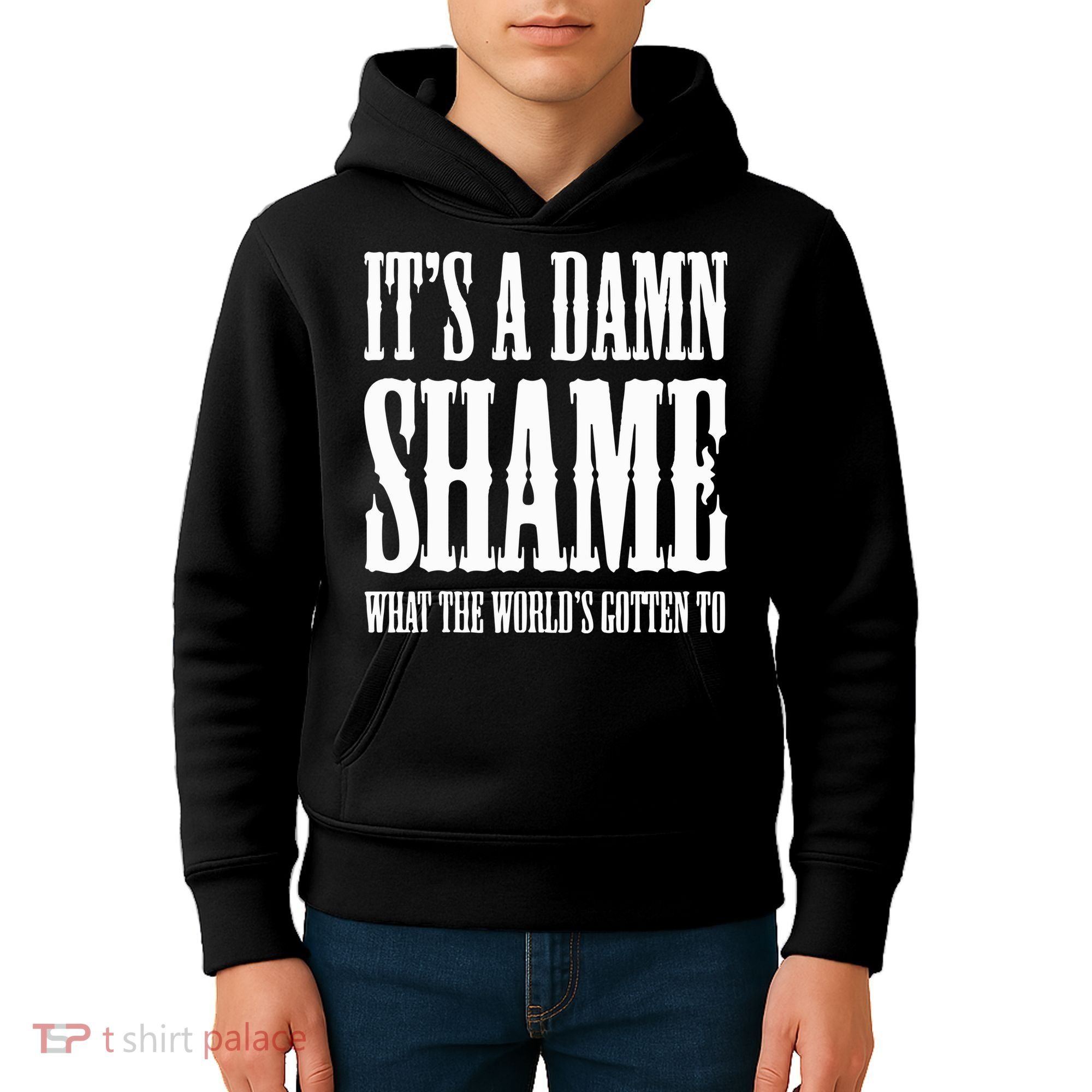 Oliver Anthony Its A Damn Shame What The Worlds Gotten To Kids Hoodie
