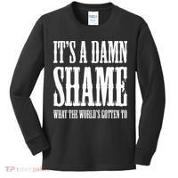 Oliver Anthony Its A Damn Shame What The Worlds Gotten To Kids Long Sleeve Shirt thumb 0