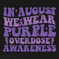 Overdose Awareness In August We Wear Purple Women Coaster thumb 2