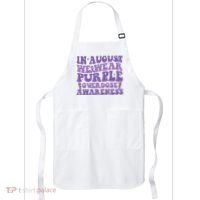 Overdose Awareness In August We Wear Purple Women Apron thumb 0