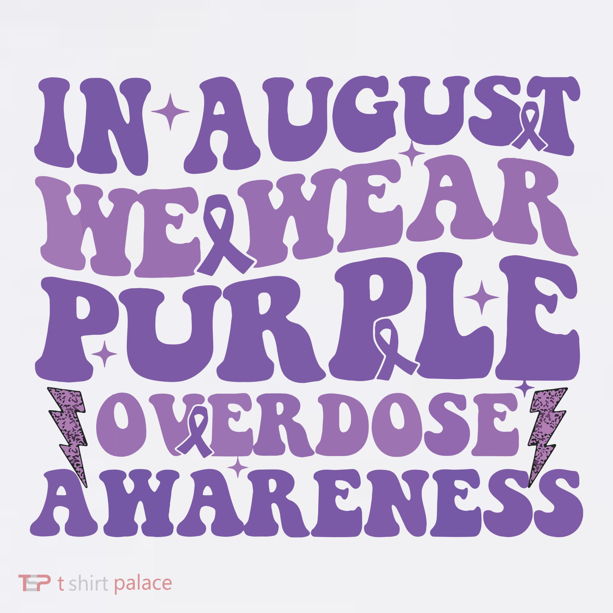 Overdose Awareness In August We Wear Purple Women Polo