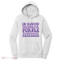 Overdose Awareness In August We Wear Purple Women Women's Hoodie thumb 0