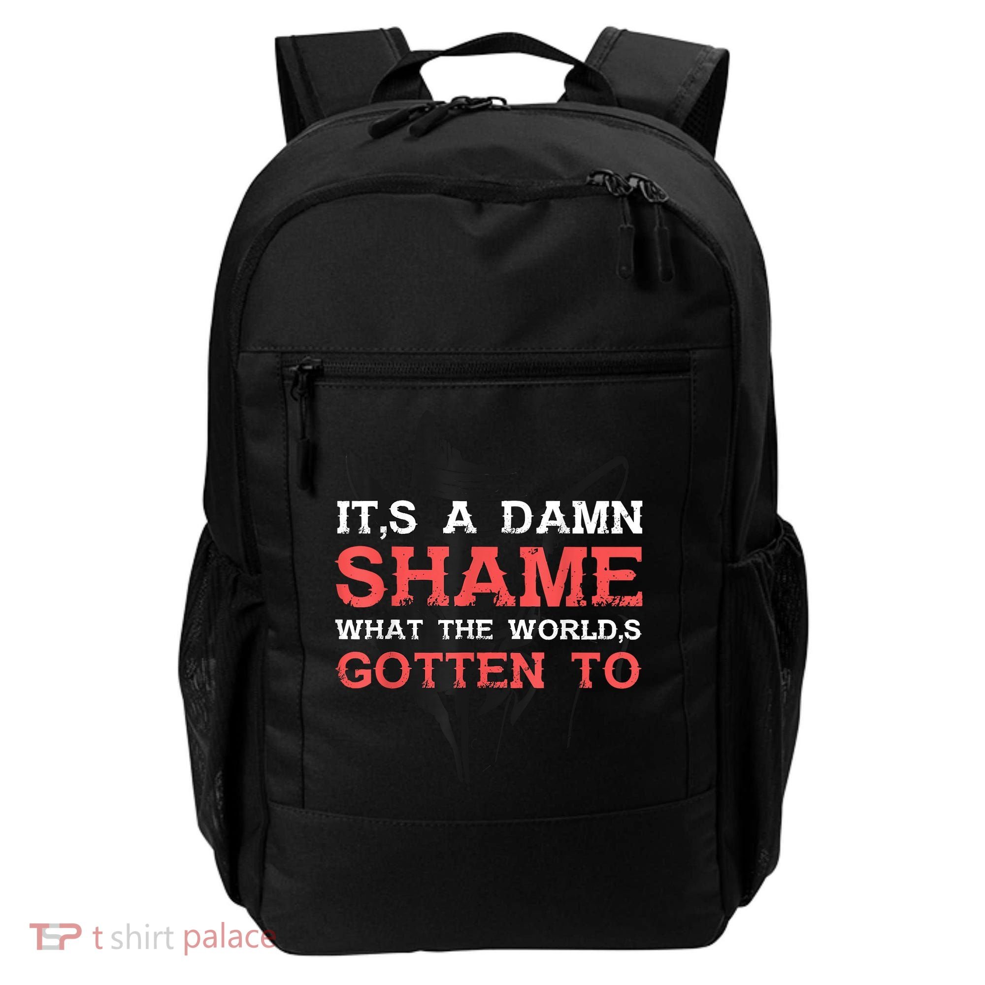 Oliver Anthony Its A Damn Shame What The Worlds Gotten To Backpack