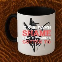 Oliver Anthony Its A Damn Shame What The Worlds Gotten To Coffee Mug thumb 2
