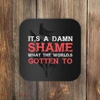 Oliver Anthony Its A Damn Shame What The Worlds Gotten To Coaster thumb 0