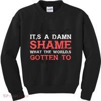 Oliver Anthony Its A Damn Shame What The Worlds Gotten To Kids Sweatshirt thumb 0