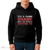 Oliver Anthony Its A Damn Shame What The Worlds Gotten To Kids Hoodie thumb 4