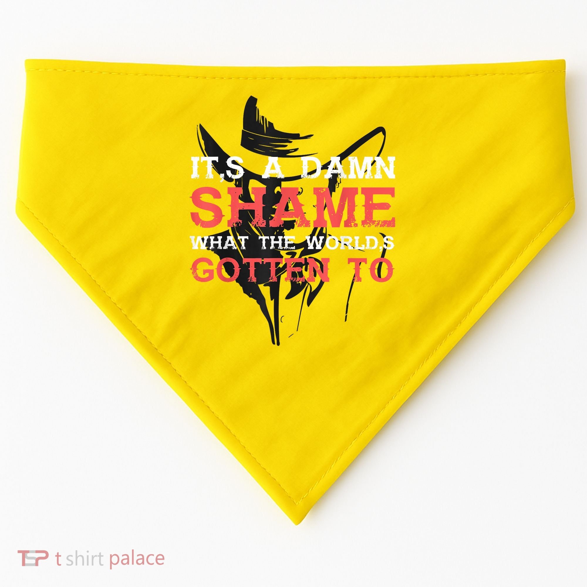 Oliver Anthony Its A Damn Shame What The Worlds Gotten To USA-Made Doggie Bandana