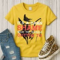 Oliver Anthony Its A Damn Shame What The Worlds Gotten To Women's T-Shirt thumb 3