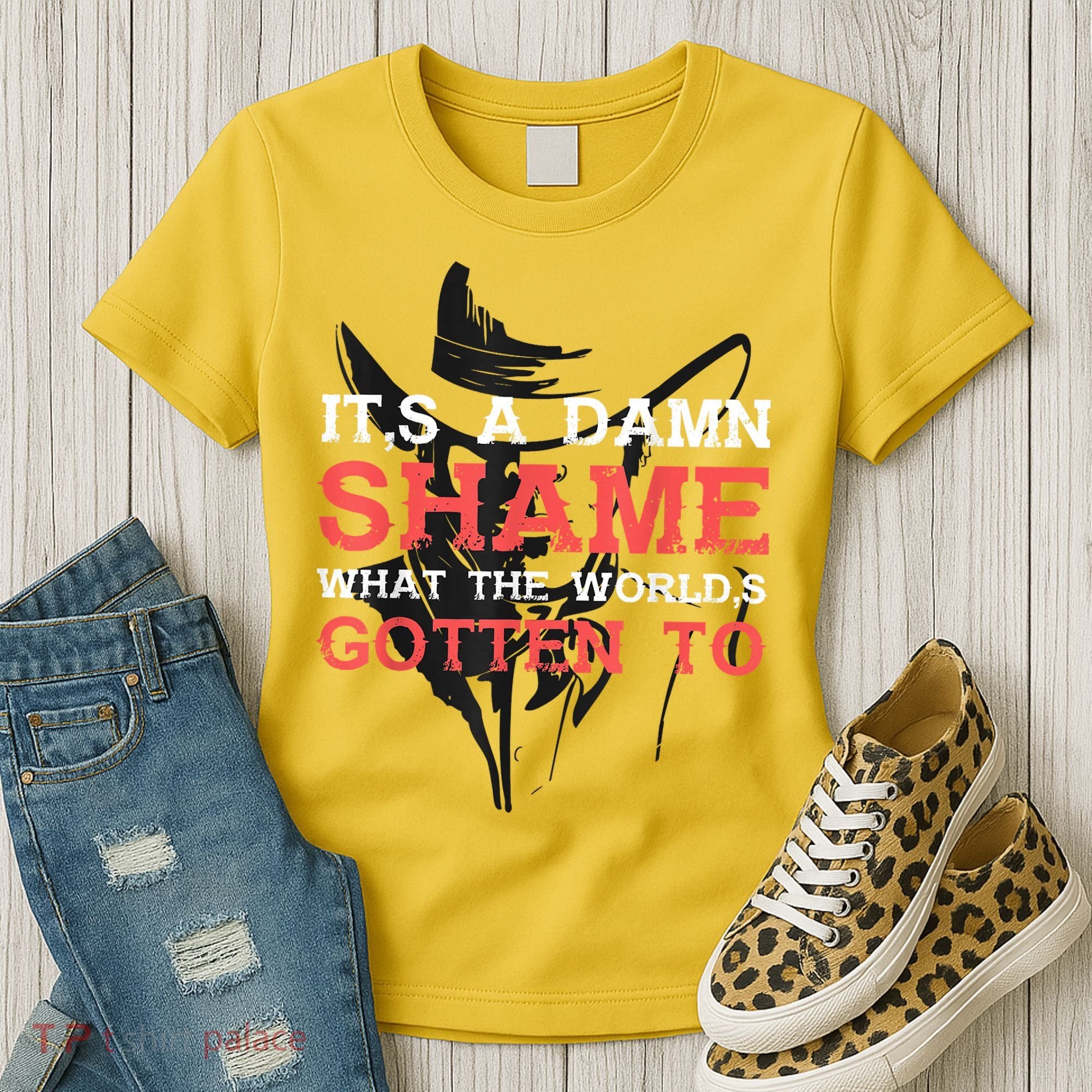 Oliver Anthony Its A Damn Shame What The Worlds Gotten To Women's T-Shirt