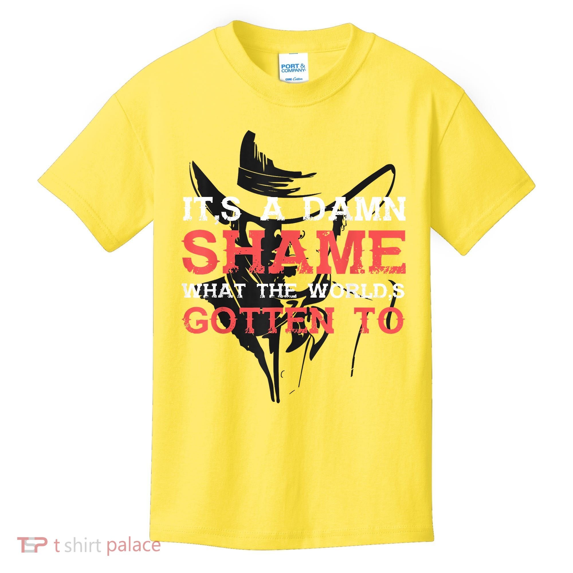 Oliver Anthony Its A Damn Shame What The Worlds Gotten To Kids T-Shirt