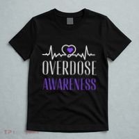 Overdose Awareness I Wear Purple For My Son for Overdose T-Shirt thumb 5
