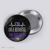 Overdose Awareness I Wear Purple For My Son for Overdose Button thumb 0