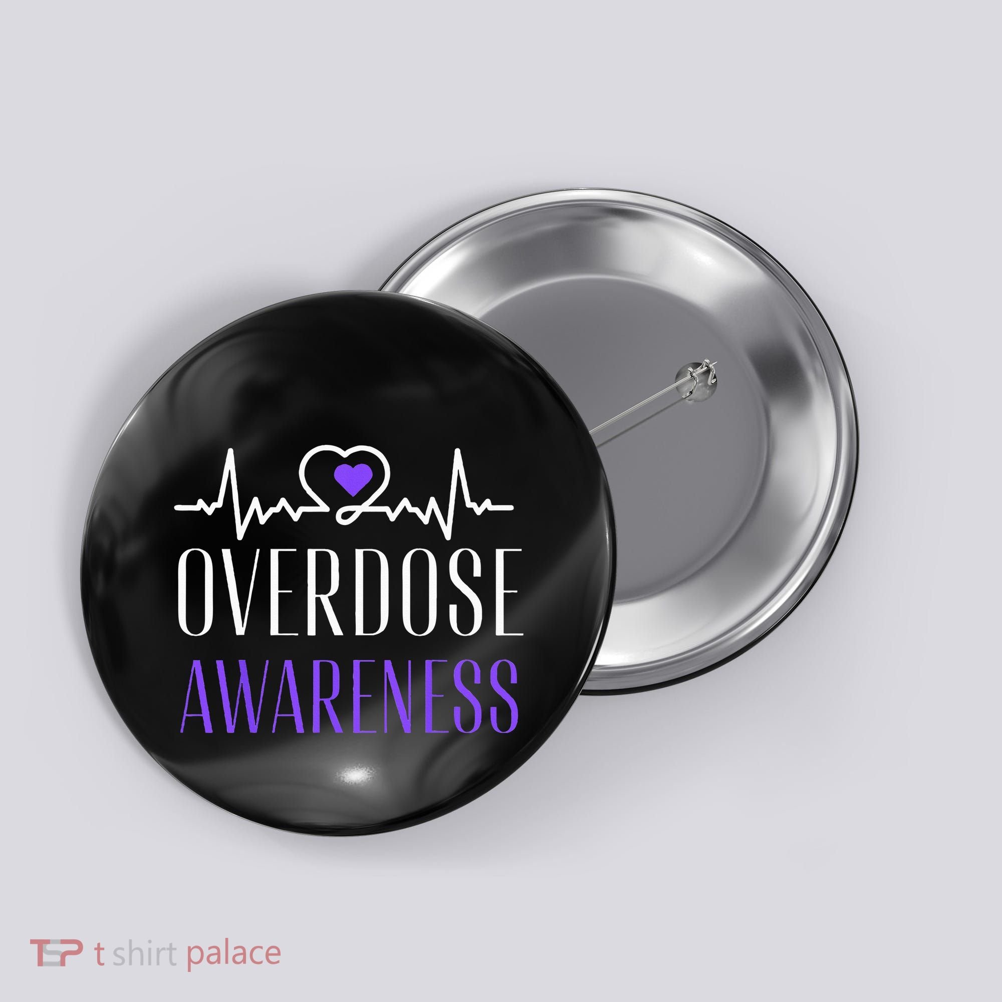 Overdose Awareness I Wear Purple For My Son for Overdose Button