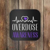 Overdose Awareness I Wear Purple For My Son for Overdose Coaster thumb 0