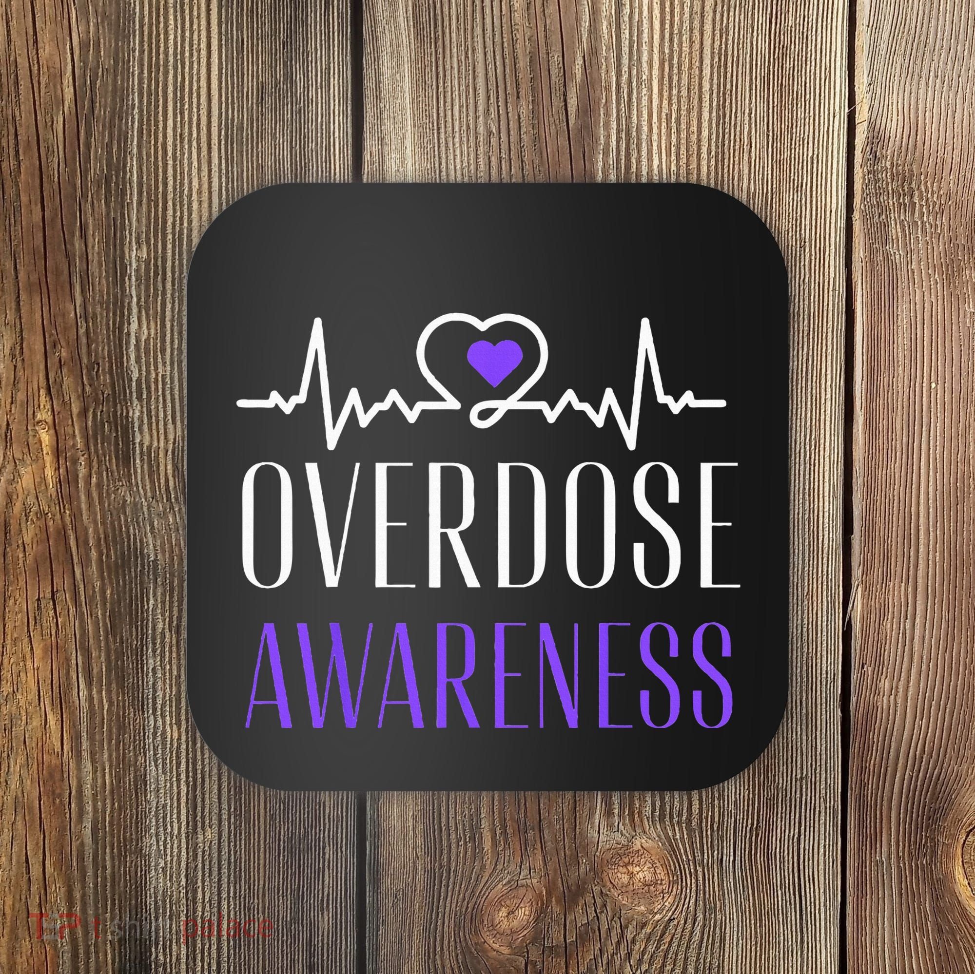 Overdose Awareness I Wear Purple For My Son for Overdose Coaster