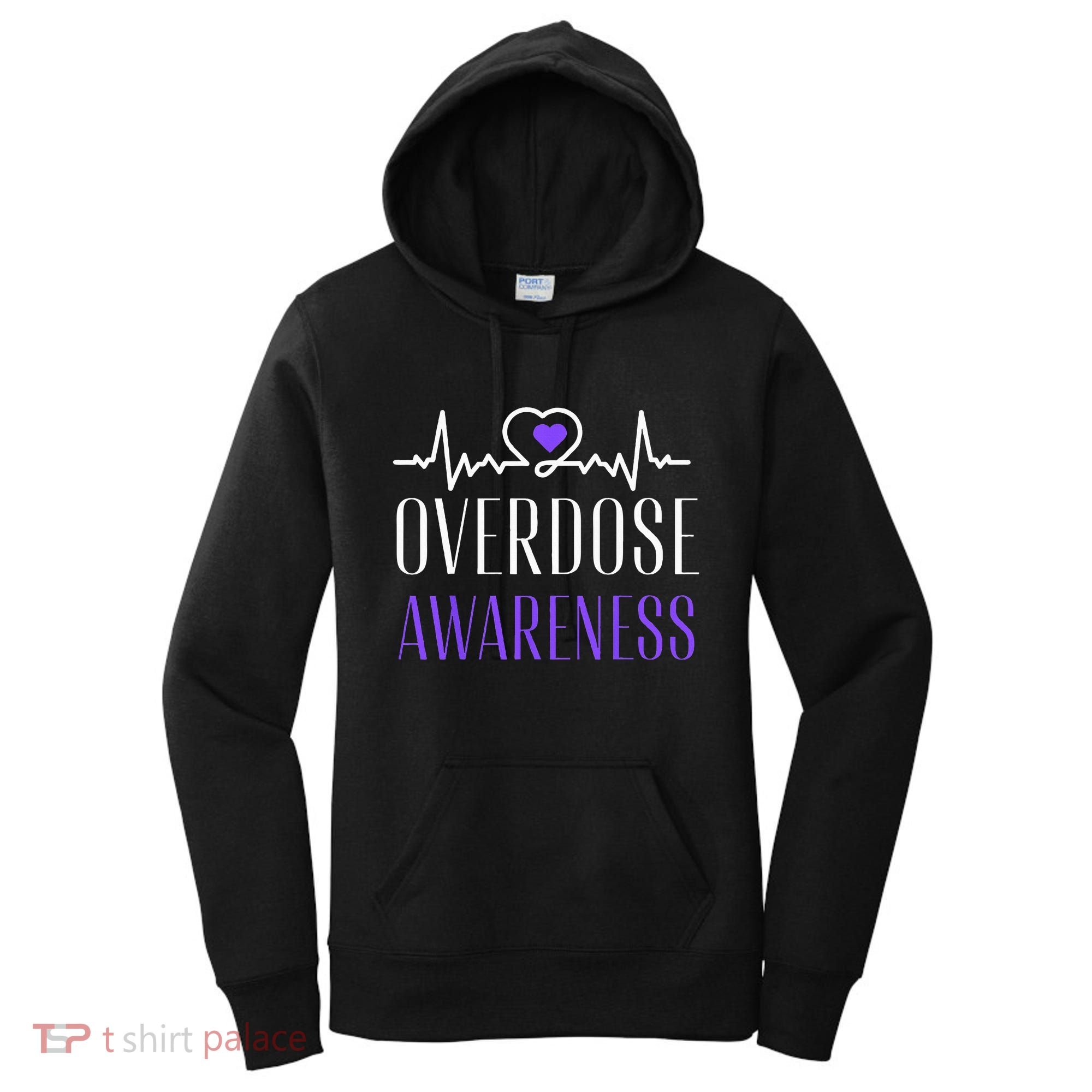 Overdose Awareness I Wear Purple For My Son for Overdose Women's Hoodie