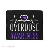 Overdose Awareness I Wear Purple For My Son for Overdose Mousepad thumb 0