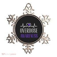 Overdose Awareness I Wear Purple For My Son for Overdose Ornament thumb 0