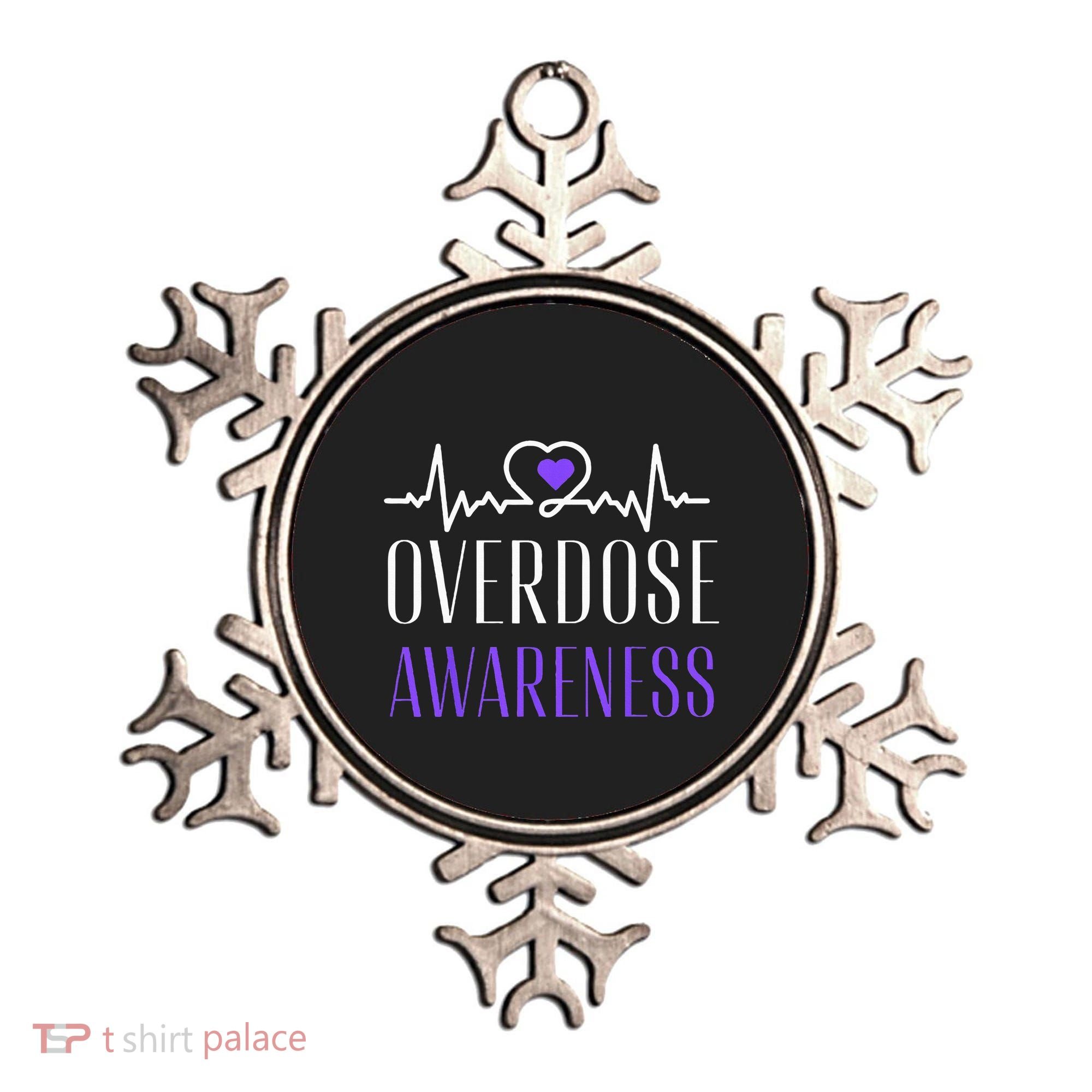Overdose Awareness I Wear Purple For My Son for Overdose Ornament