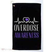 Overdose Awareness I Wear Purple For My Son for Overdose Golf Towel thumb 0