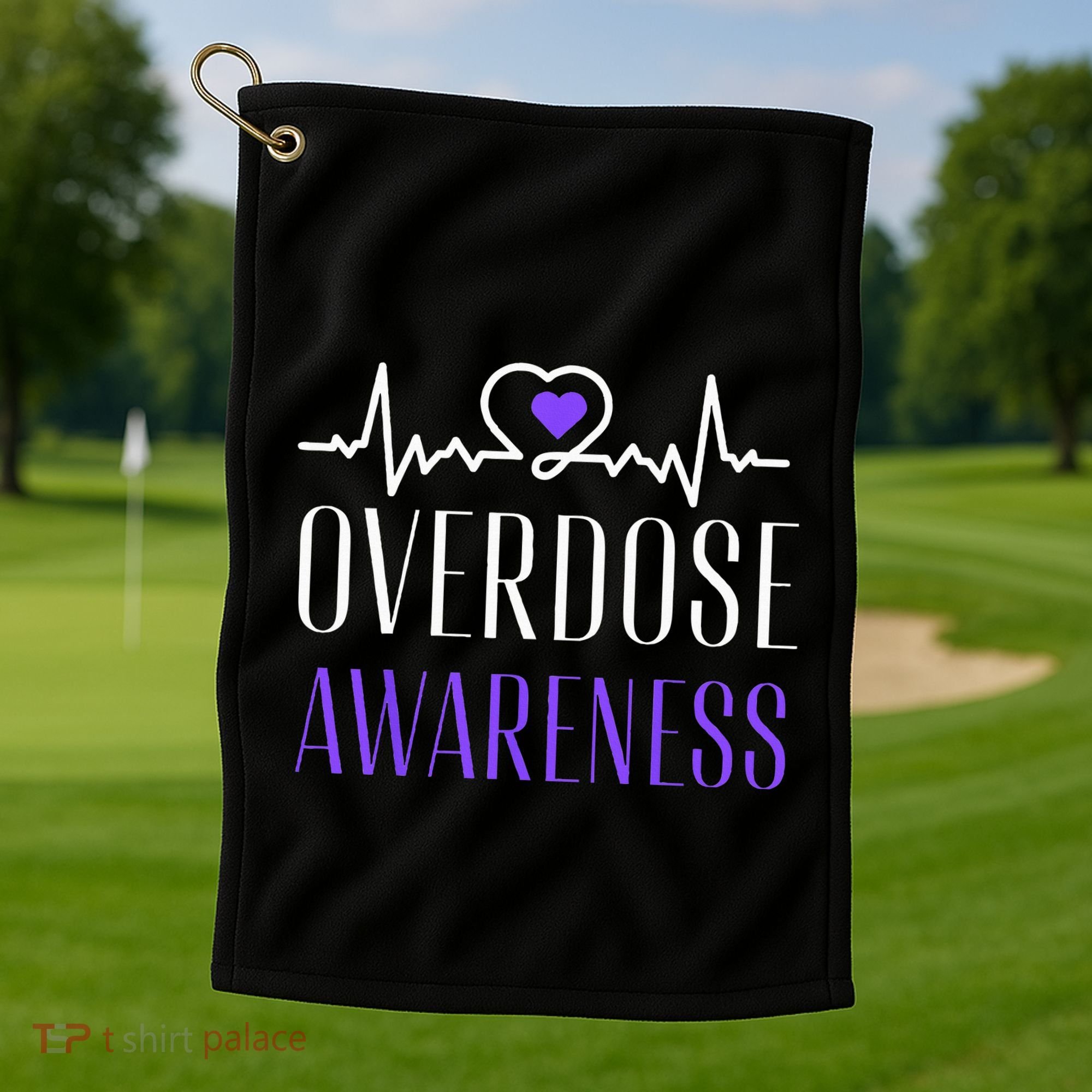 Overdose Awareness I Wear Purple For My Son for Overdose Golf Towel