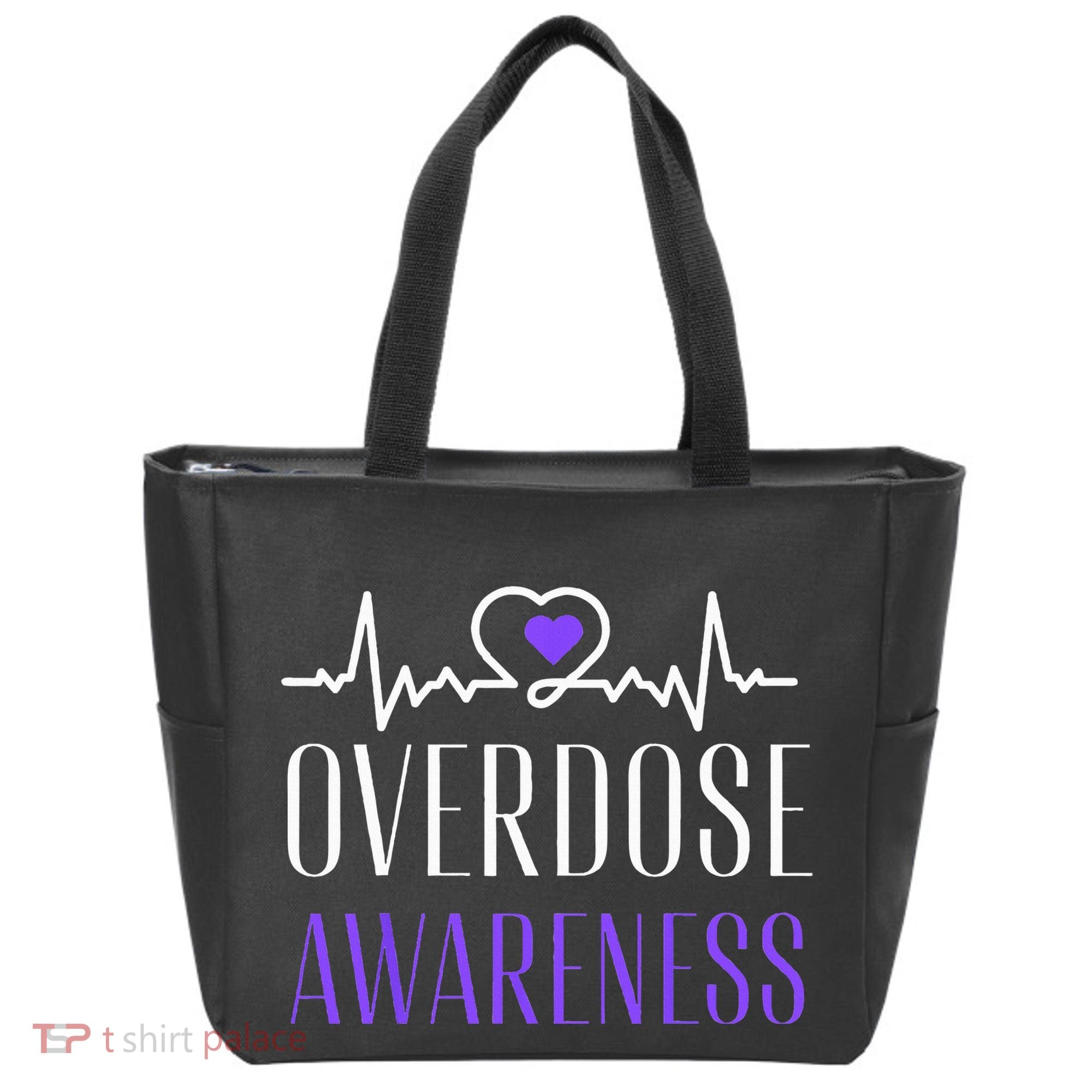 Overdose Awareness I Wear Purple For My Son for Overdose Tote Bag