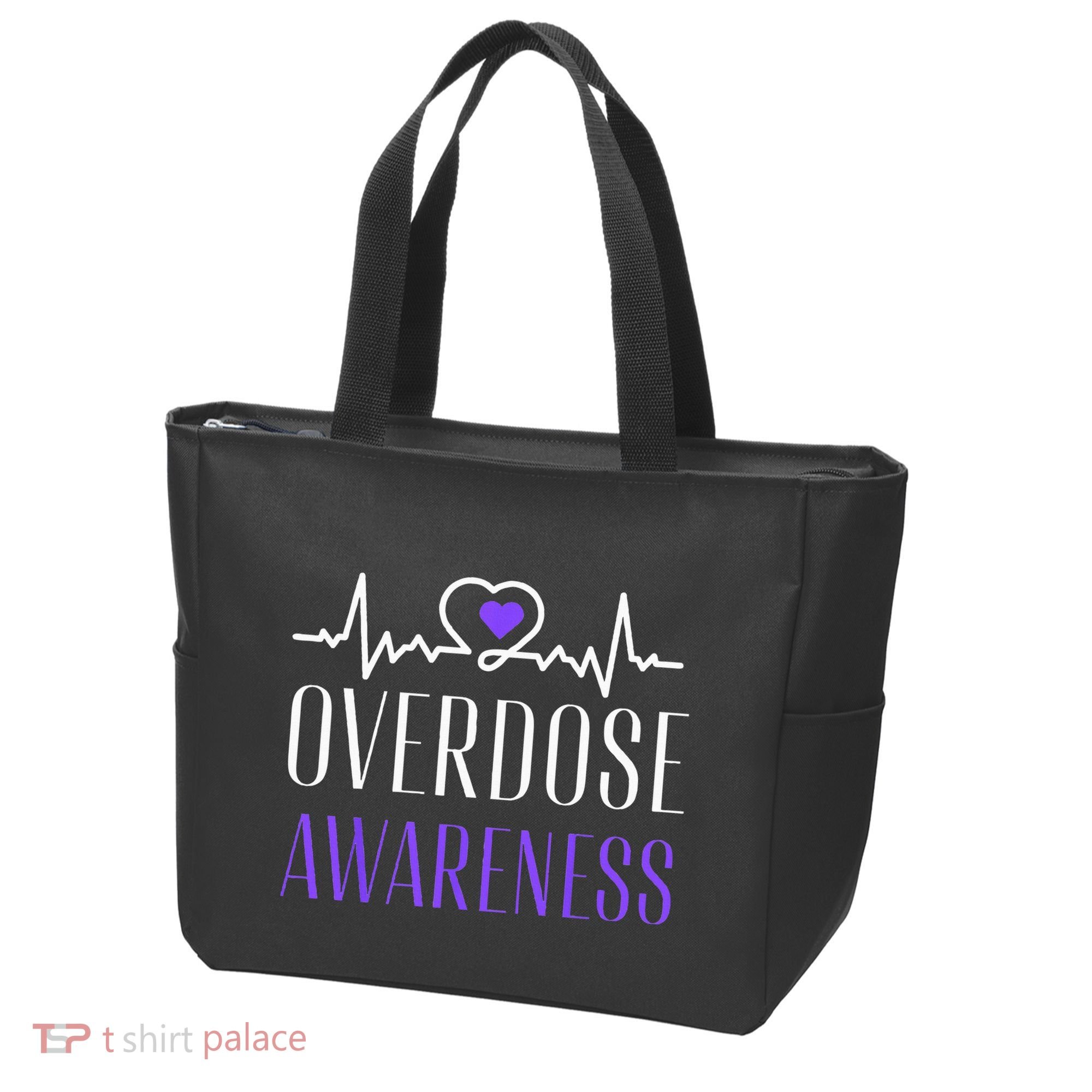 Overdose Awareness I Wear Purple For My Son for Overdose Tote Bag