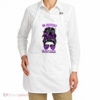 Overdose Awareness In August We Wear Purple Messy Bun Apron thumb 2