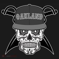 Oakland Day of The Dead Sugar Skull Apron thumb 3