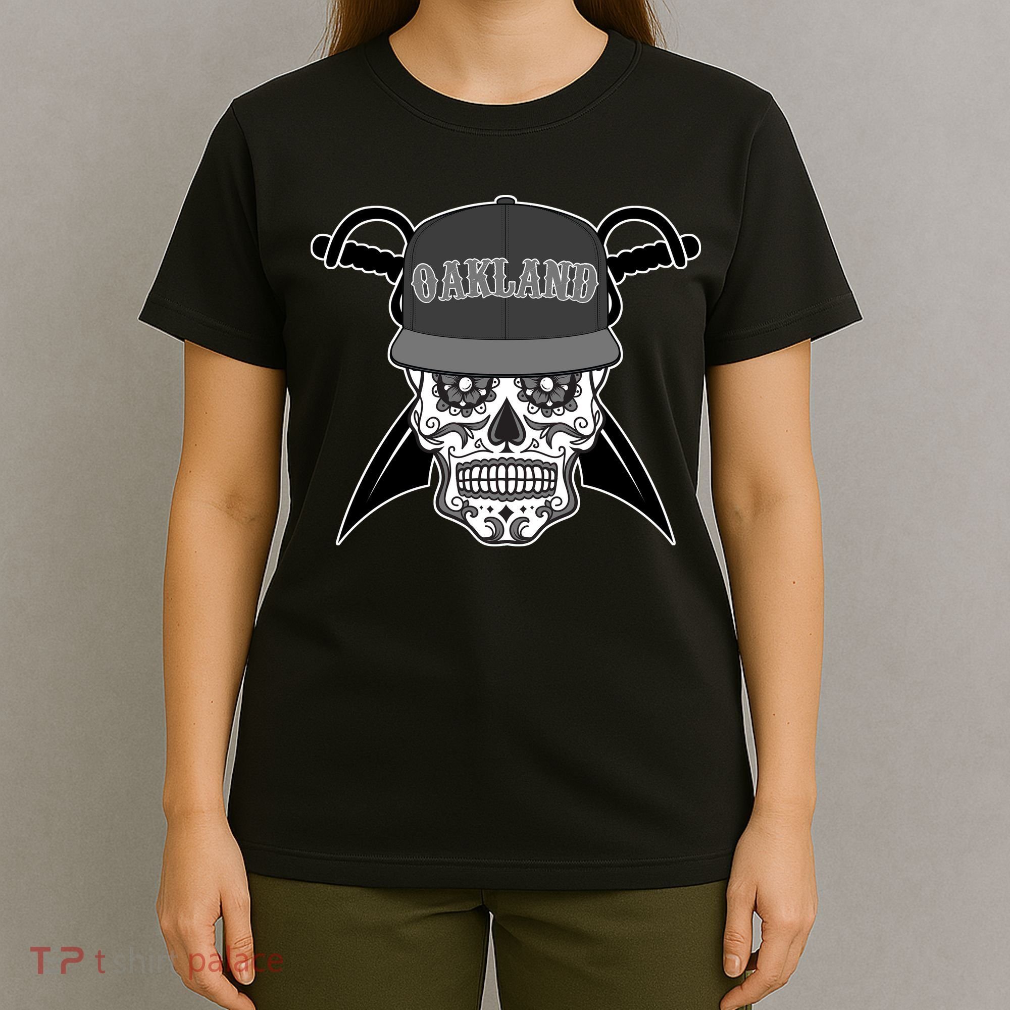 Oakland Day of The Dead Sugar Skull T-Shirt
