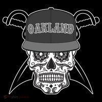 Oakland Day of The Dead Sugar Skull Mousepad thumb 1