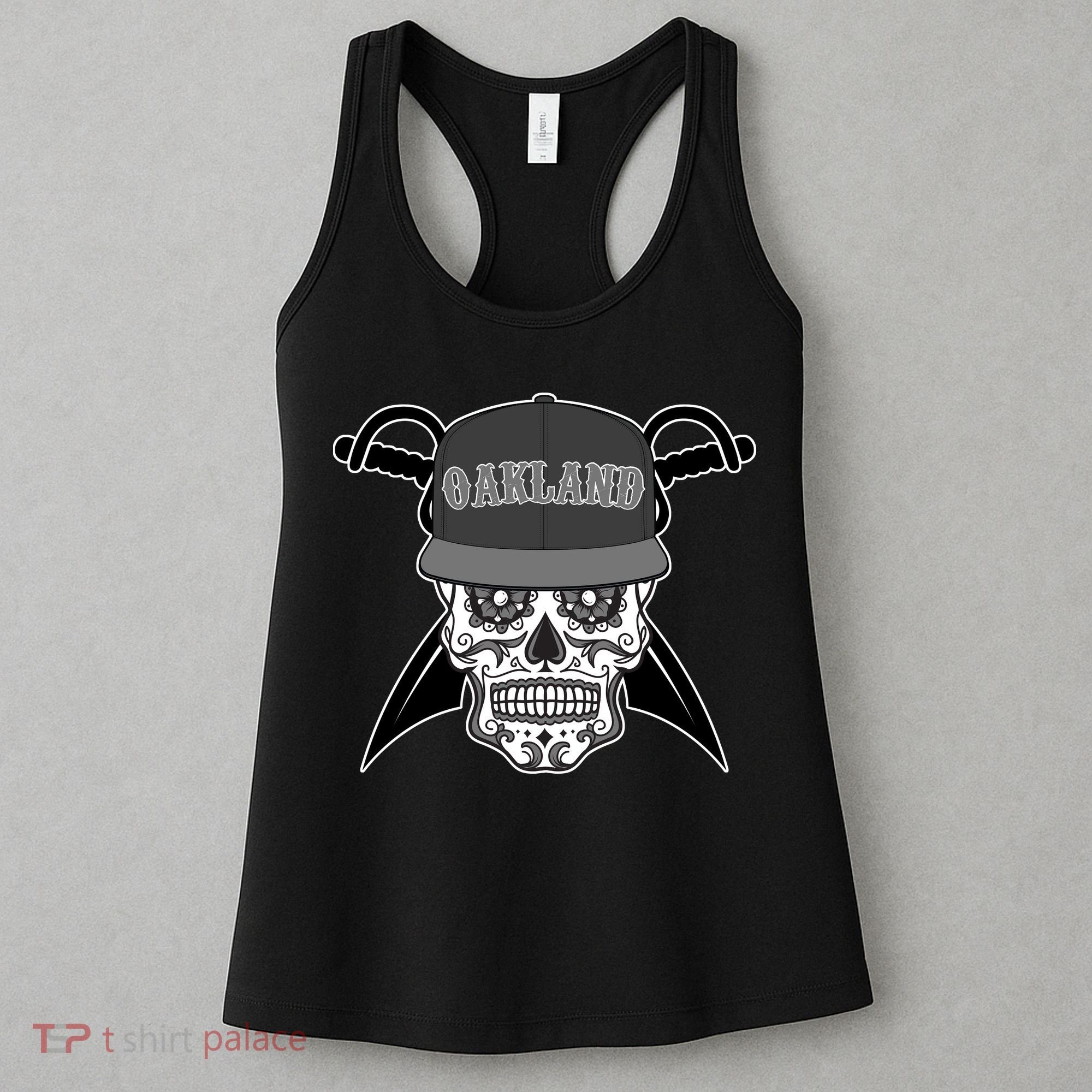 Oakland Day of The Dead Sugar Skull Women's Tank Top