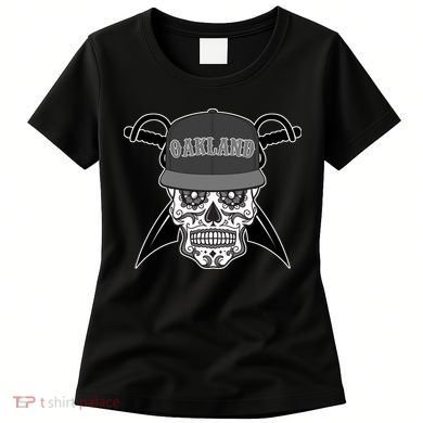 Oakland Day of The Dead Sugar Skull Women's T-Shirt