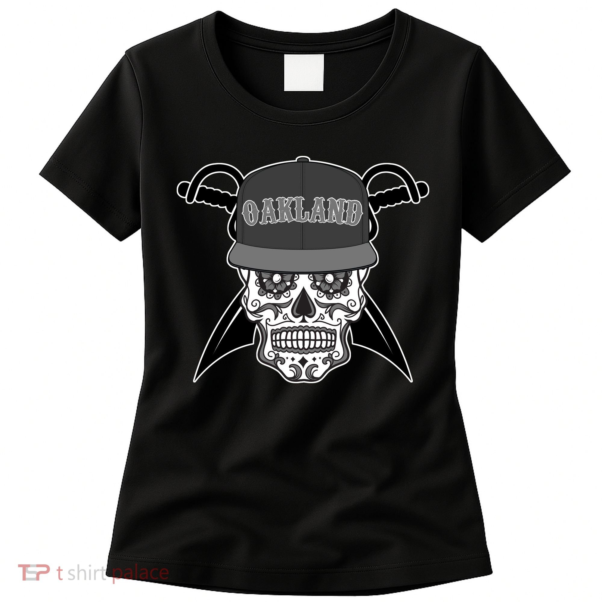 Oakland Day of The Dead Sugar Skull Women's T-Shirt